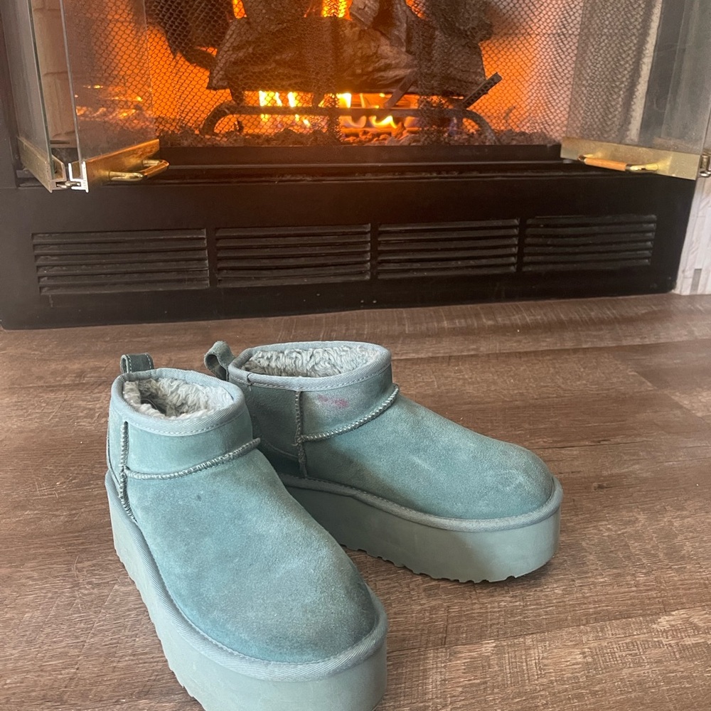 UGG Aqua Suede Ankle Booties - Picture 8 of 10